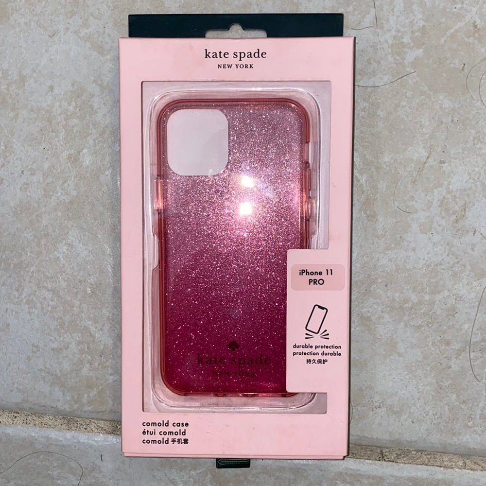 Glitter Pink Kate Spade New York iPhone 11 PRO case
